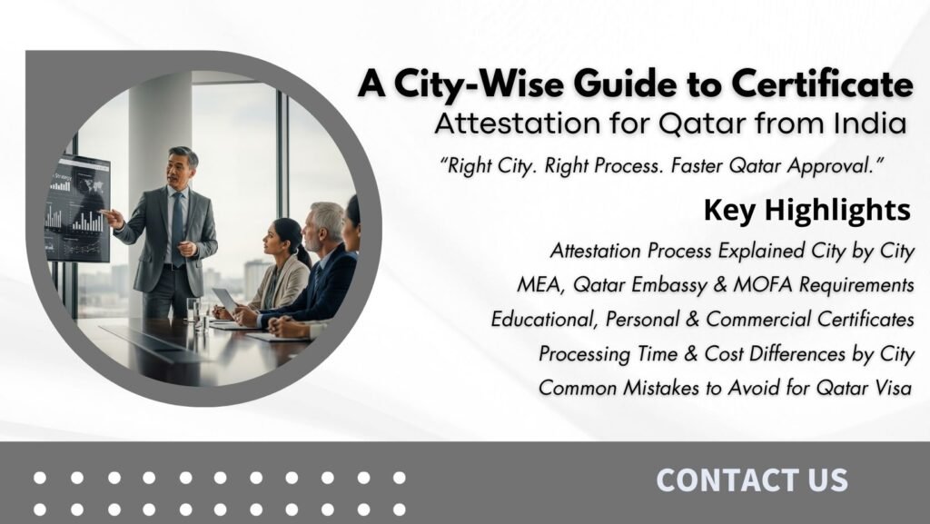 Certificate attestation in india for qatar