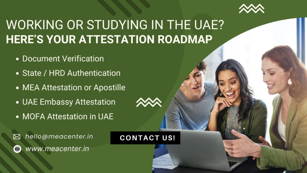 Certificate attestation for UAE